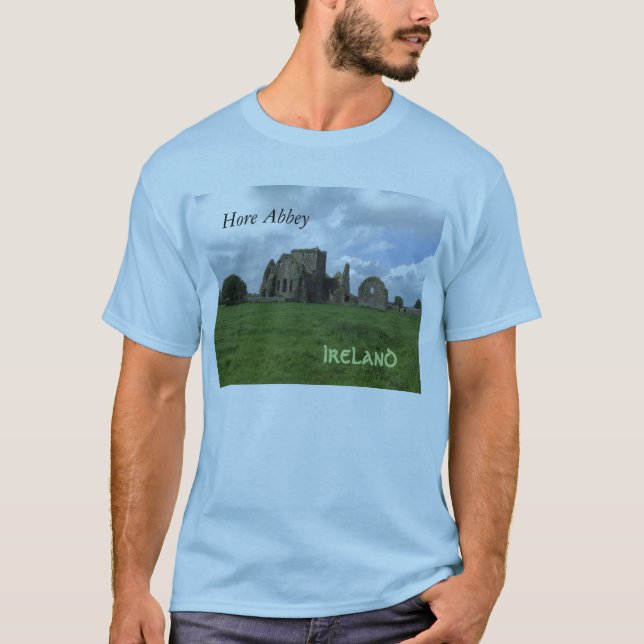 Irländsk Irland T för Hore Abbey skjorta Tee Shirt (Framsida)