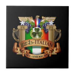 Irländsk italienare all amerikan kakelplatta