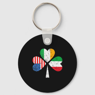 Irländsk italiensk amerikansk flagga Irland Italie Nyckelring