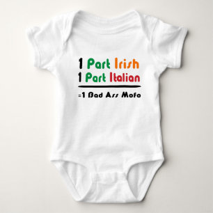 Irländsk italiensk rolig organisk babyskjorta t-shirt