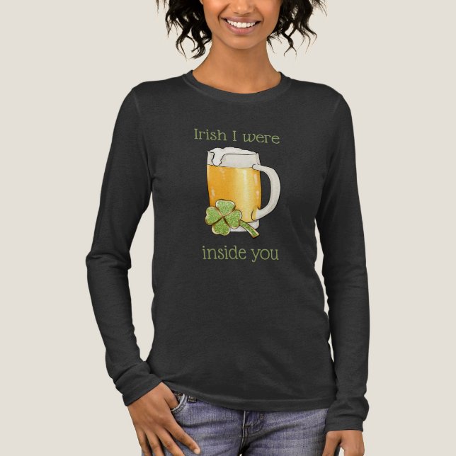 Irländsk jag var inuti dig öl St. Patrick's Day T Shirt (Framsida)