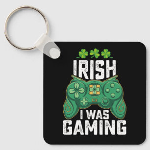 Irländsk jag var spelande gamer-spel St. Patricks Nyckelring