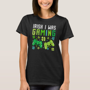Irländsk jag var spelande rolig St Patricks Day Ga T Shirt