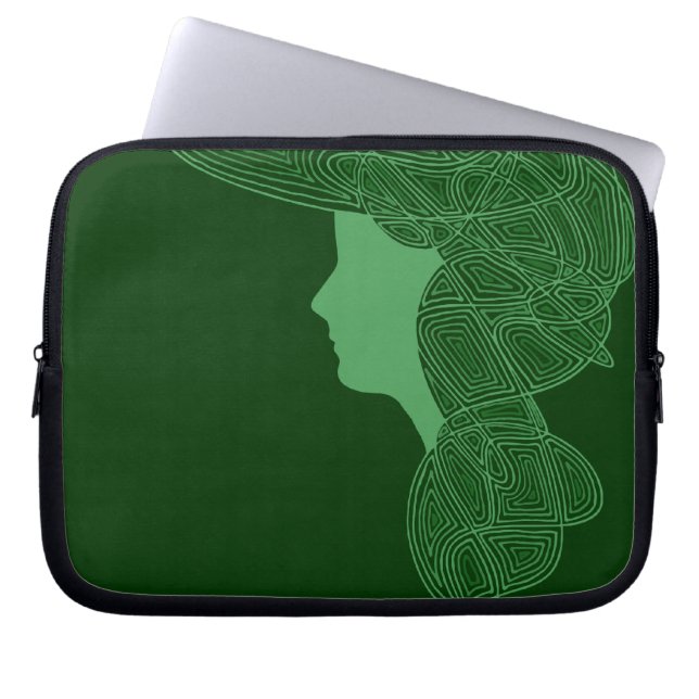 Irländsk jänta laptop sleeve (Framsidan)