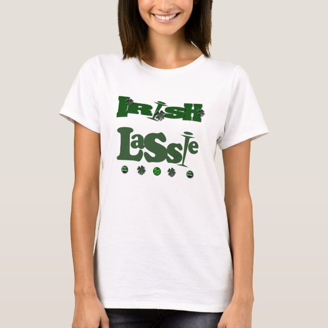 Irländsk jänta t-shirt (Framsida)