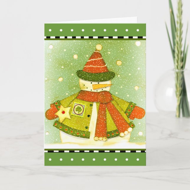 Irländsk jul helgkort (Framsida)