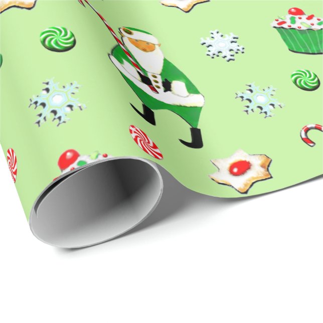 Irländsk julpresent presentpapper (Rullad Hörn)