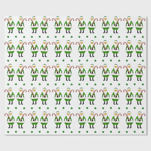 Irländsk julpresent presentpapper (Platt)