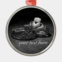 irländsk kärlek julgransprydnad metall