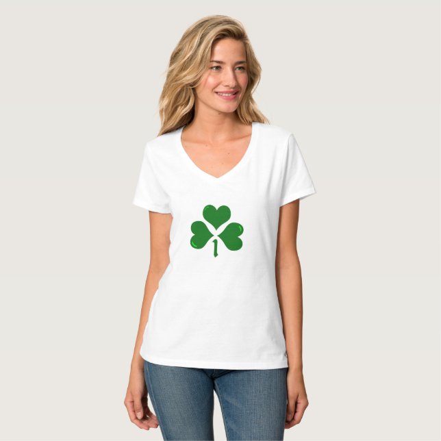 Irländsk klöver tee shirt (Hel framsida)