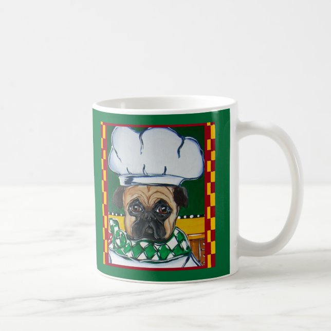 Irländsk kock Pug Kaffemugg (Höger)