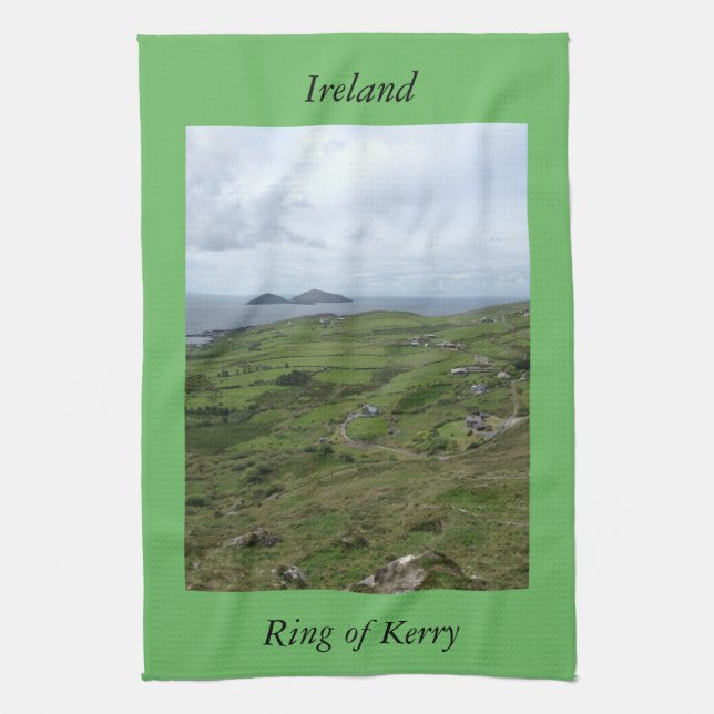 Irländsk kökshanddukring av Kerry Irland Kökshandduk (Vertikal)