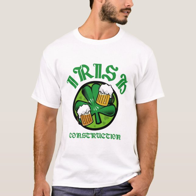 Irländsk konstruktion beklär t shirt (Framsida)