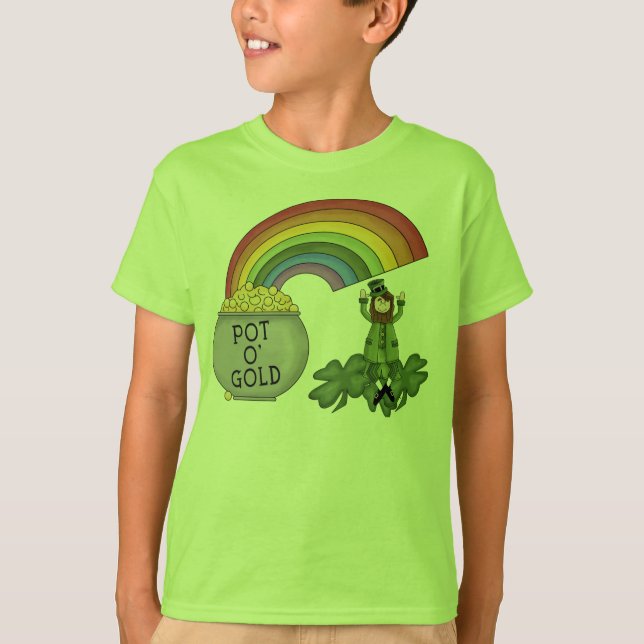 Irländsk kruka av guld tee shirt (Framsida)