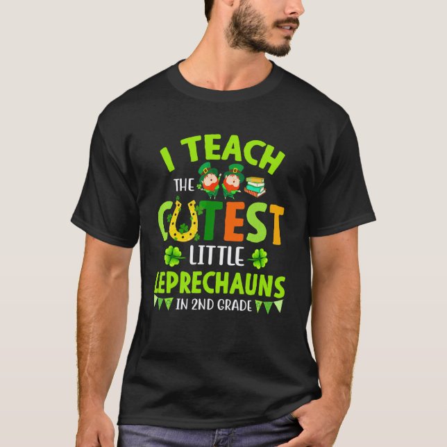 Irländsk lärare Jag undervisar de sötaste Leprecha T Shirt (Framsida)