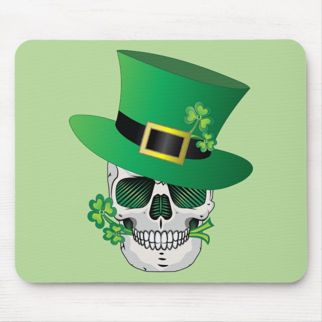 Irländsk Leprechaun Skalle Musmatta (Framsidan)