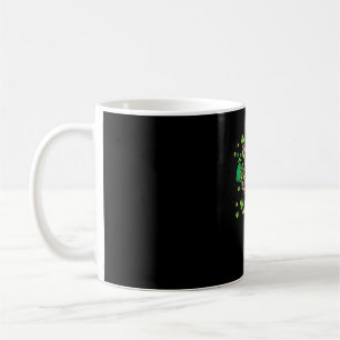 Irländsk Leprechaun Sloth Shamrock St Patricks Day Kaffemugg