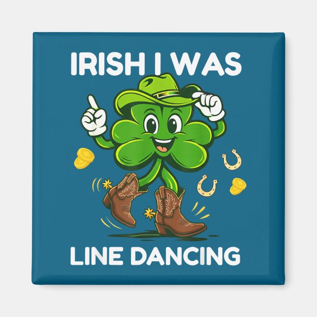 Irländsk line dance var rolig st patricks day magnet (Framsidan)