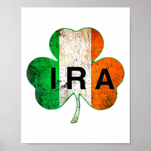 Irländsk Lucky Shamrock St Patricks Day Irland T Poster