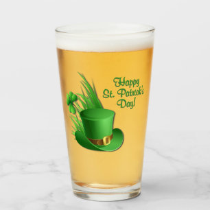 Irländsk Lycklig St Patricks Dag Hatt Glaskopp