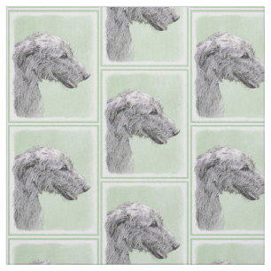 Irländsk målning för Wolfhound 2 - gullig Tyg