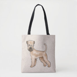 Irländsk mjukpälsad Wheaten Terrier Söt Serieteckn Tygkasse