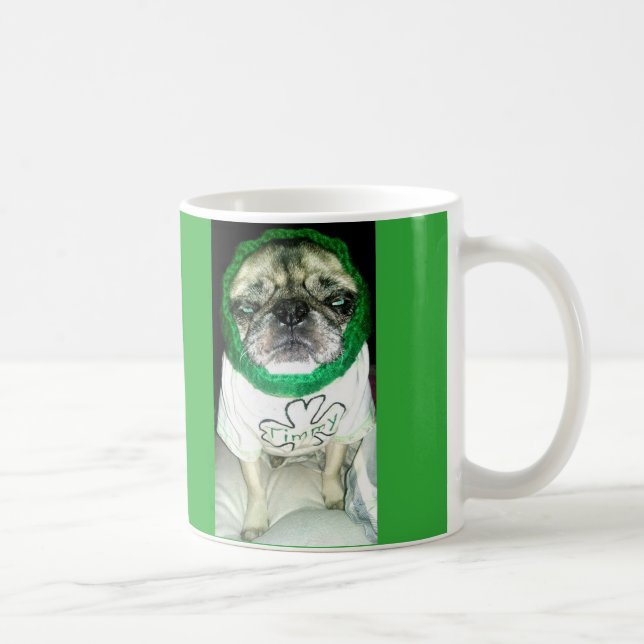 Irländsk mops kaffemugg (Höger)