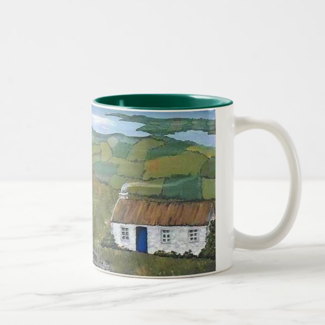 Irländsk mugg kaffekopp Irland Bantry Bay Irland (Höger)