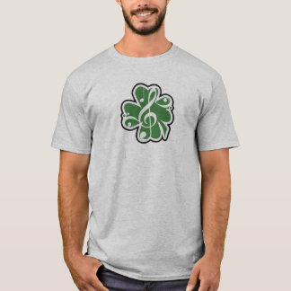 Irländsk musiklogotyp tee