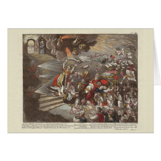 Irländsk och brittisk historieJames Gillray Hälsningskort