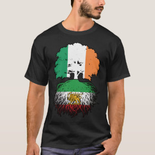 Irländsk odlad iransk rot Lion och Sol T Shirt