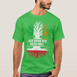 Irländsk odling med polska rötter Irland Flagga T Shirt