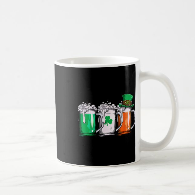 Irländsk öl Irland Flagga St Patricks Day 2025 Män Kaffemugg (Höger)