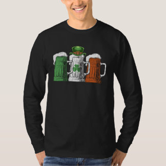 Irländsk öl Irland Flagga St Patricks Day Öl Män T Shirt