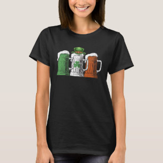 Irländsk öl Irland Flagga St Patricks Day Öl Män T Shirt