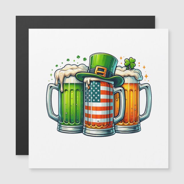 Irländsk öl Irland St Patricks Day Drickfest (Fram/baksida)