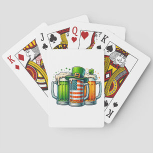 Irländsk öl Irland St Patricks Day Drickfest Casinokort