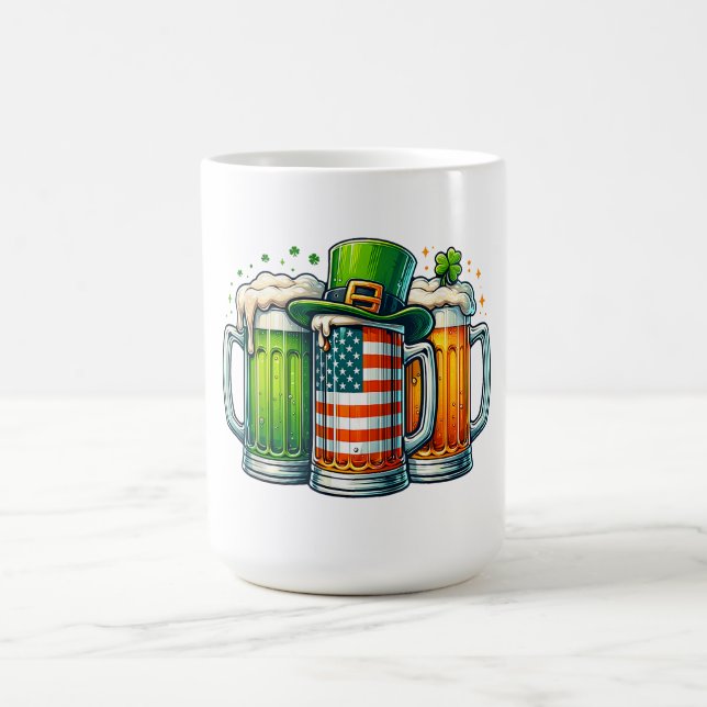 Irländsk öl Irland St Patricks Day Drickfest Kaffemugg (Center)