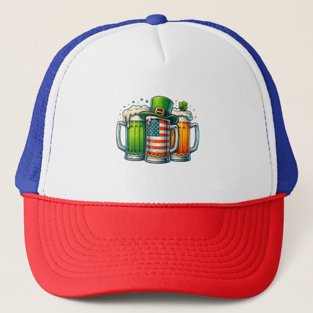 Irländsk öl Irland St Patricks Day Drickfest Keps (Framsida)