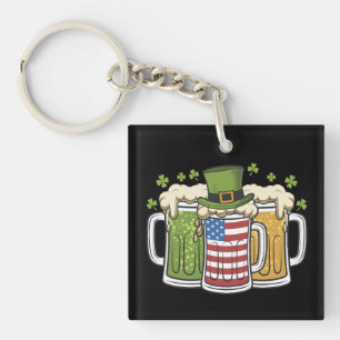 Irländsk öl Irland USA Amerikansk flagga St Patric