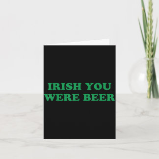 Irländsk öl roliga klöver stämpel St. Patrick's Da Kort