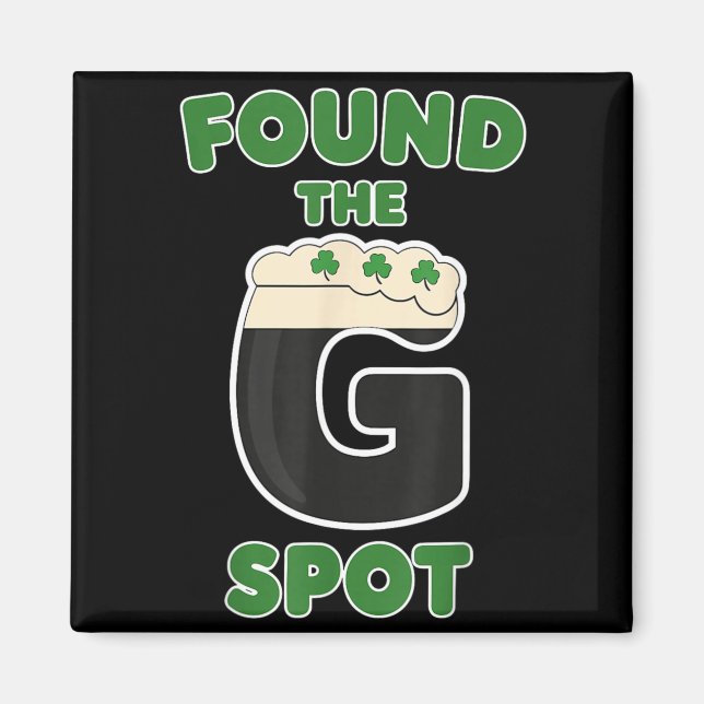 Irländsk öl Shamrocks St Patricks Drinking Magnet (Framsidan)
