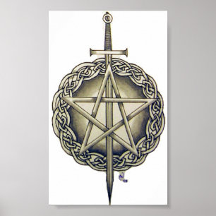 Irländsk Pentacle Poster
