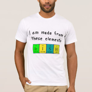 Irländsk periodisk bord patriotisk skjorta tröja