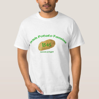 Irländsk potatissvält 1845 - glöm aldrig t-shirt