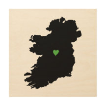 Irländsk pridehjärtakarta av Irland