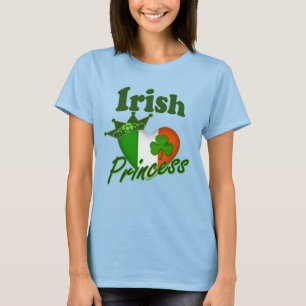 Irländsk Princess Arv Hjärta T Shirt