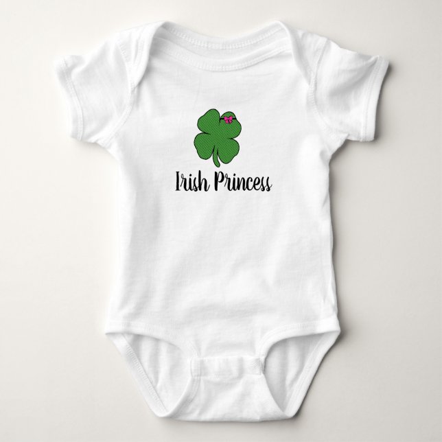 Irländsk Princess Bodysuit T Shirt (Framsida)