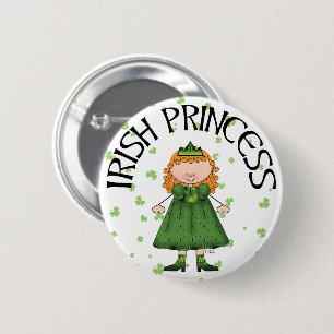Irländsk Princess Rödhårig Knapp