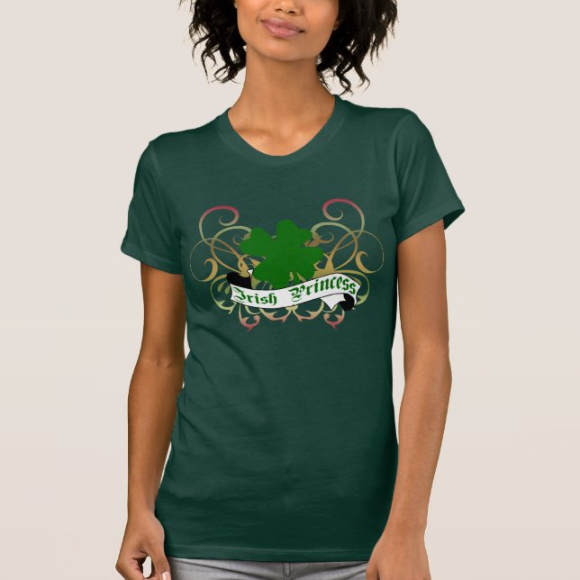 Irländsk Princess Shamrock T-shirt (Framsida)